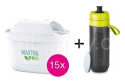 Brita Maxtra PRO Pure Performance 15ks + filtračná fľaša Brita  Active 