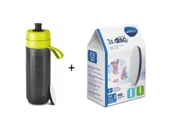 Filtračná fľaša Brita Fill & Go Active limetková + 3 filtre MicroDisc
