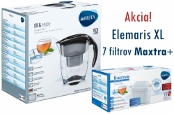 Brita Elemaris XL METER čierna + 7x Maxtra+  