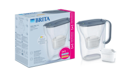Brita filtračná kanvica Style Essential 2,4l sivomodrá + (2 filtre) PO+PL