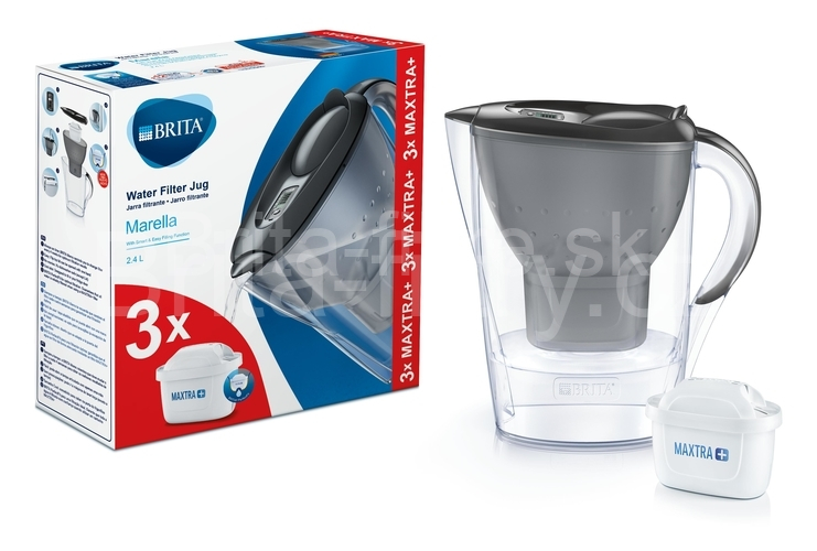 Brita Marella cool čierná + 3x Maxtra+