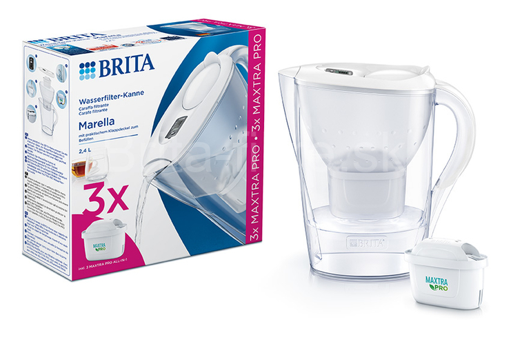 Brita Marella cool biela + 3x Maxtra+