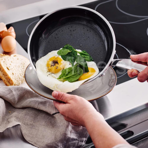 GreenPan Premiere nerezová panvica s keramickým povrchom, 28 cm